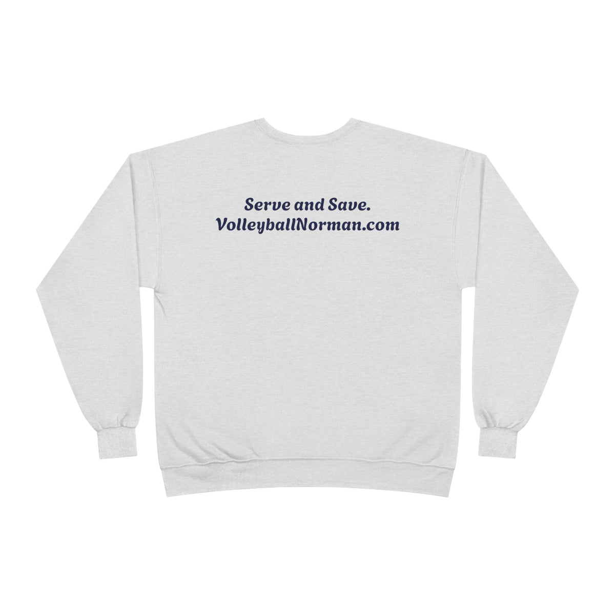 Norman's Volleyball EcoSmart® Crewneck Sweatshirt - Serve and Save Design