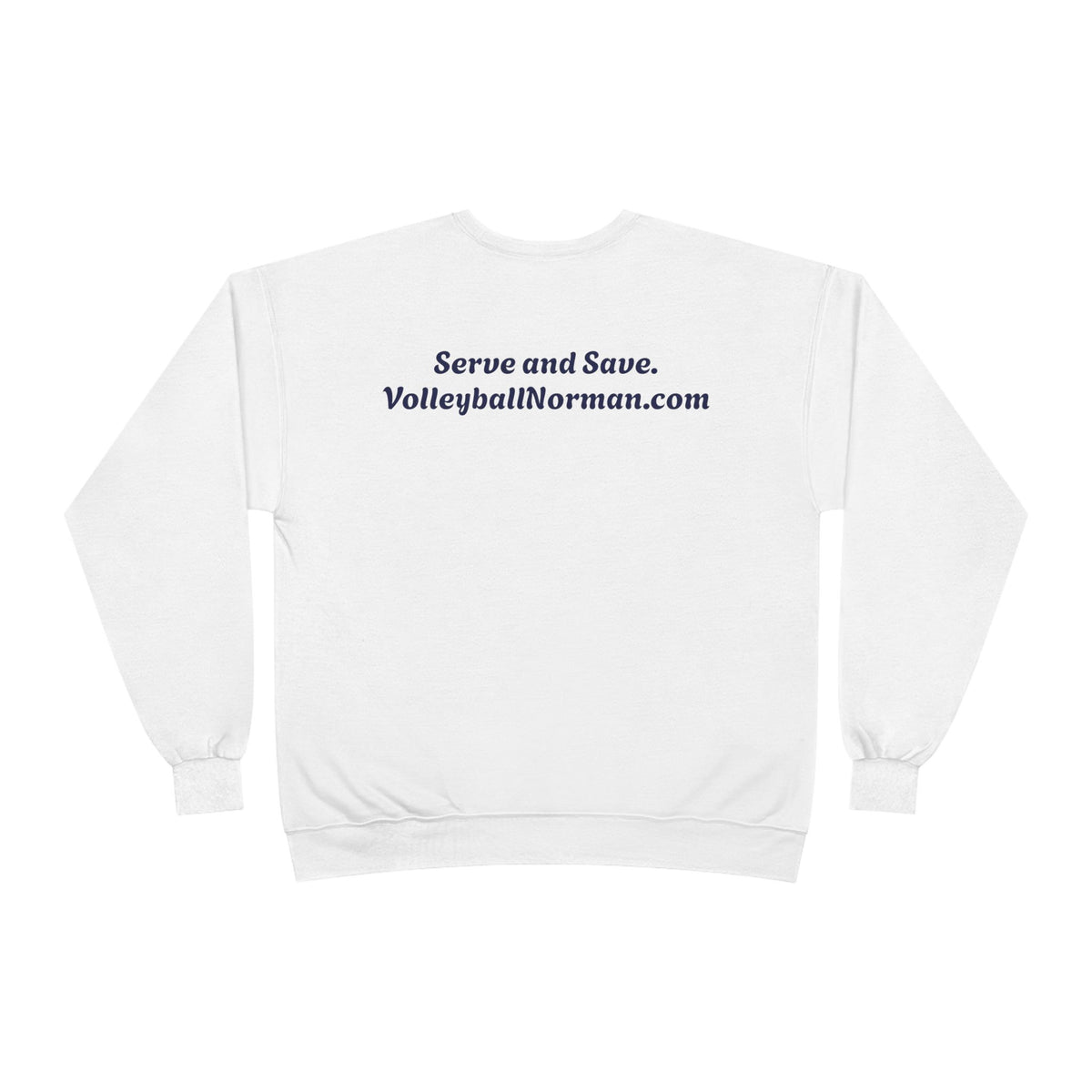 Norman's Volleyball EcoSmart® Crewneck Sweatshirt - Serve and Save Design