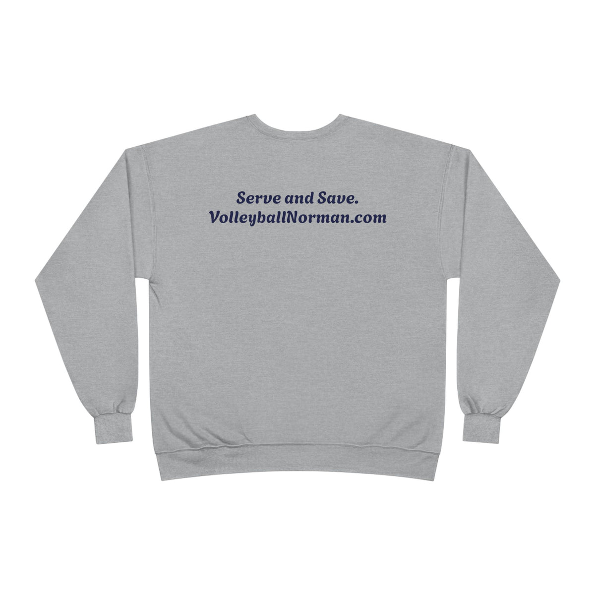 Norman's Volleyball EcoSmart® Crewneck Sweatshirt - Serve and Save Design