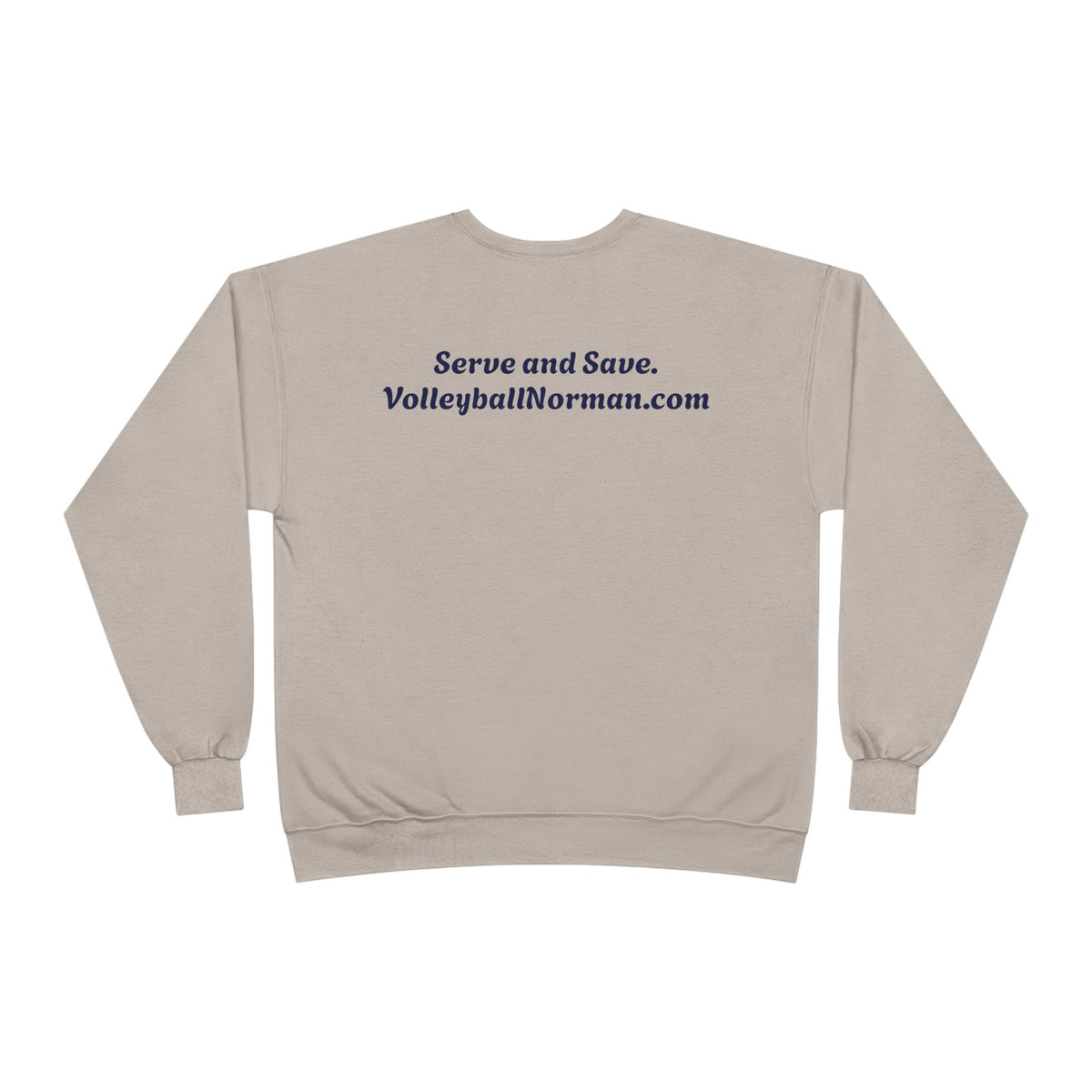 Norman's Volleyball EcoSmart® Crewneck Sweatshirt - Serve and Save Design