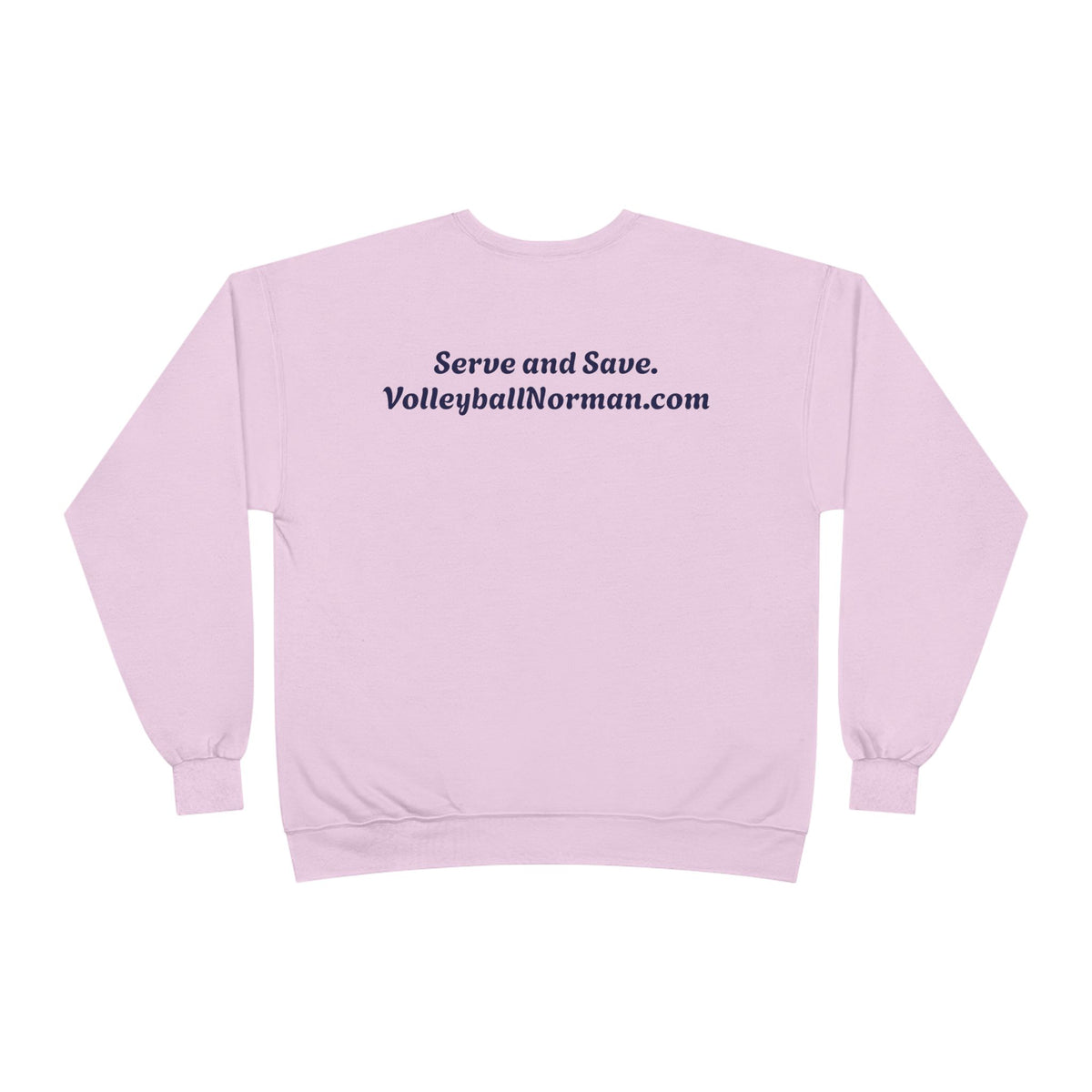Norman's Volleyball EcoSmart® Crewneck Sweatshirt - Serve and Save Design