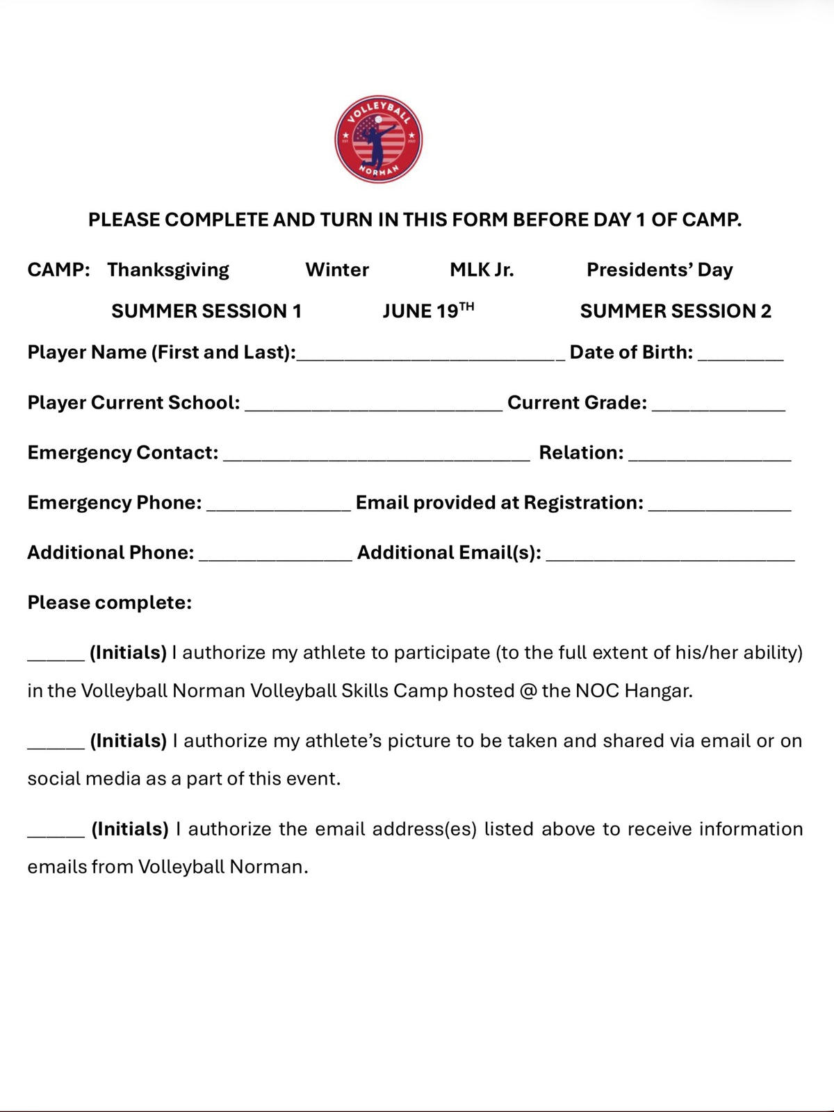 All Day//Ball Day Volleyball Skills Camp July 10, 2026 (Single Day)
